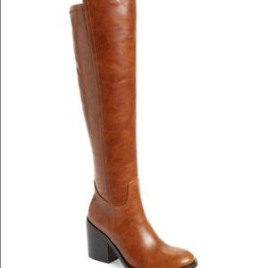 Jeffrey Campbell brown leather OTK Boot